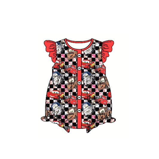 3.8SR2898 Girls Cartoon Car Toddler Clothes