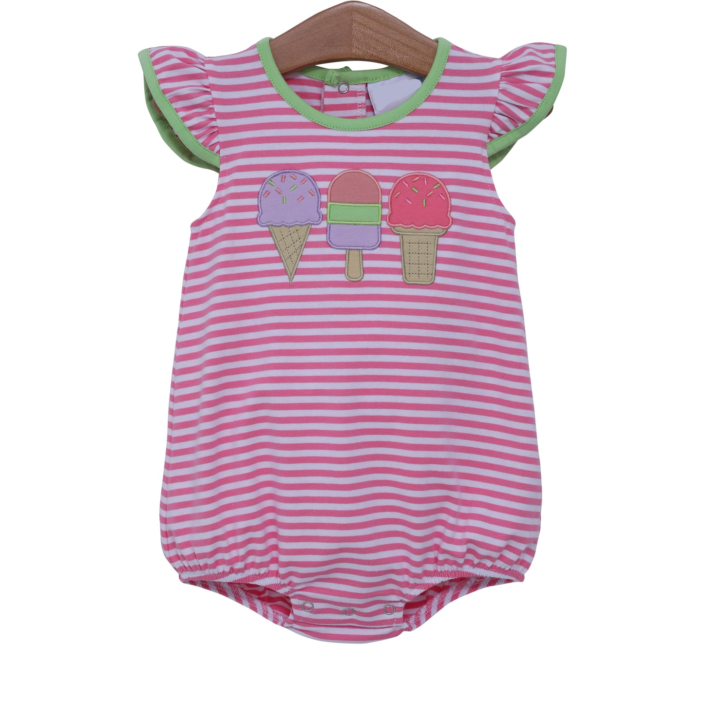 3.14SR2909 Ice cream pink striped toddler clothes