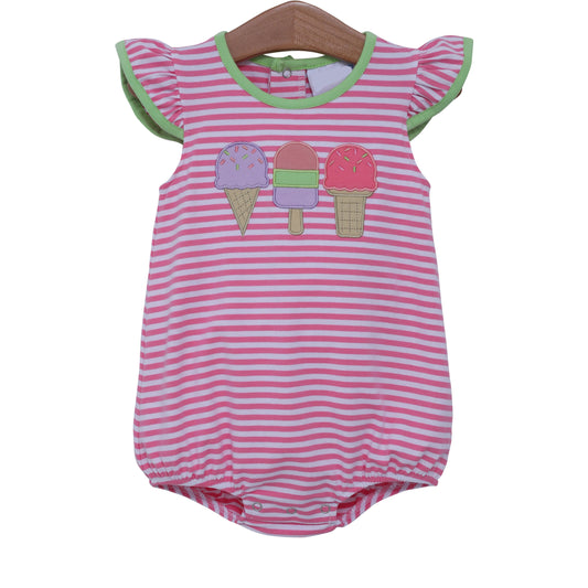 3.14SR2909 Ice cream pink striped toddler clothes