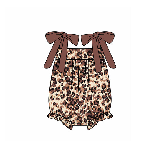 3.14SR2913 Leopard print suspenders toddler clothes