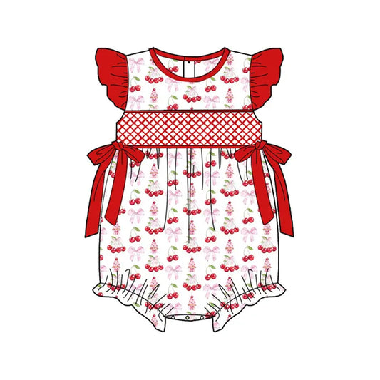 3.6SR2925 Cherry Bow Toddler Clothes