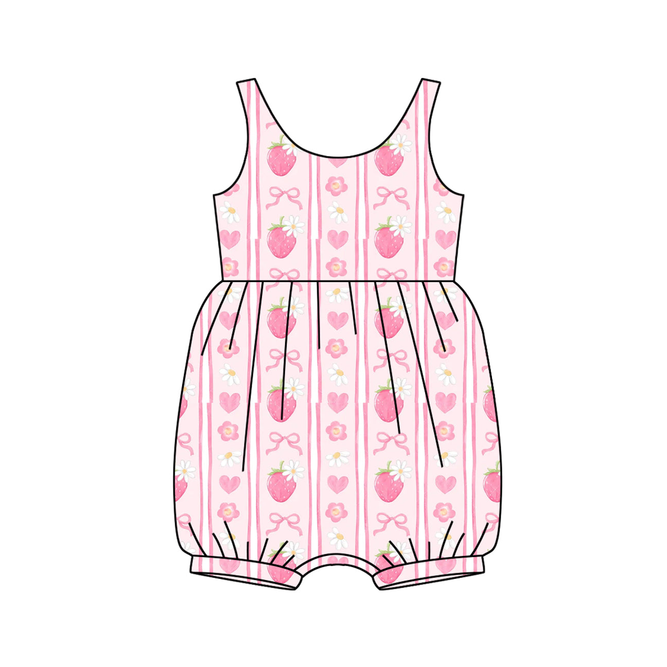3.6SR2934 Strawberry Toddler Clothes