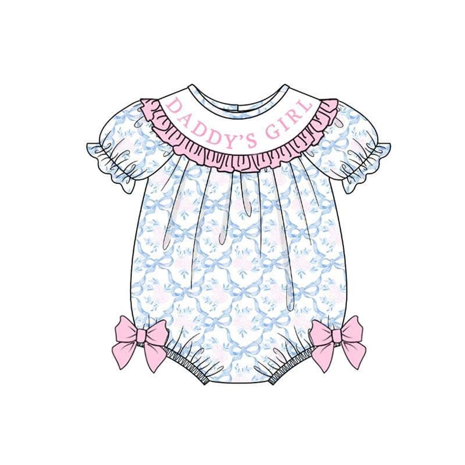 3.19SR2944 Baby Collar Girls Bowknot Toddler Clothes