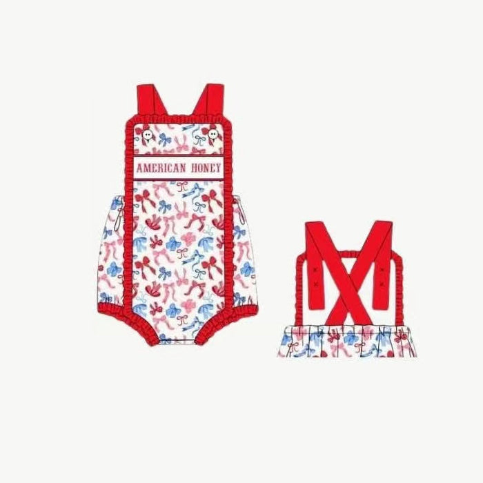 2.27SR3048 Letter Short Sleeve Bowknot clothes