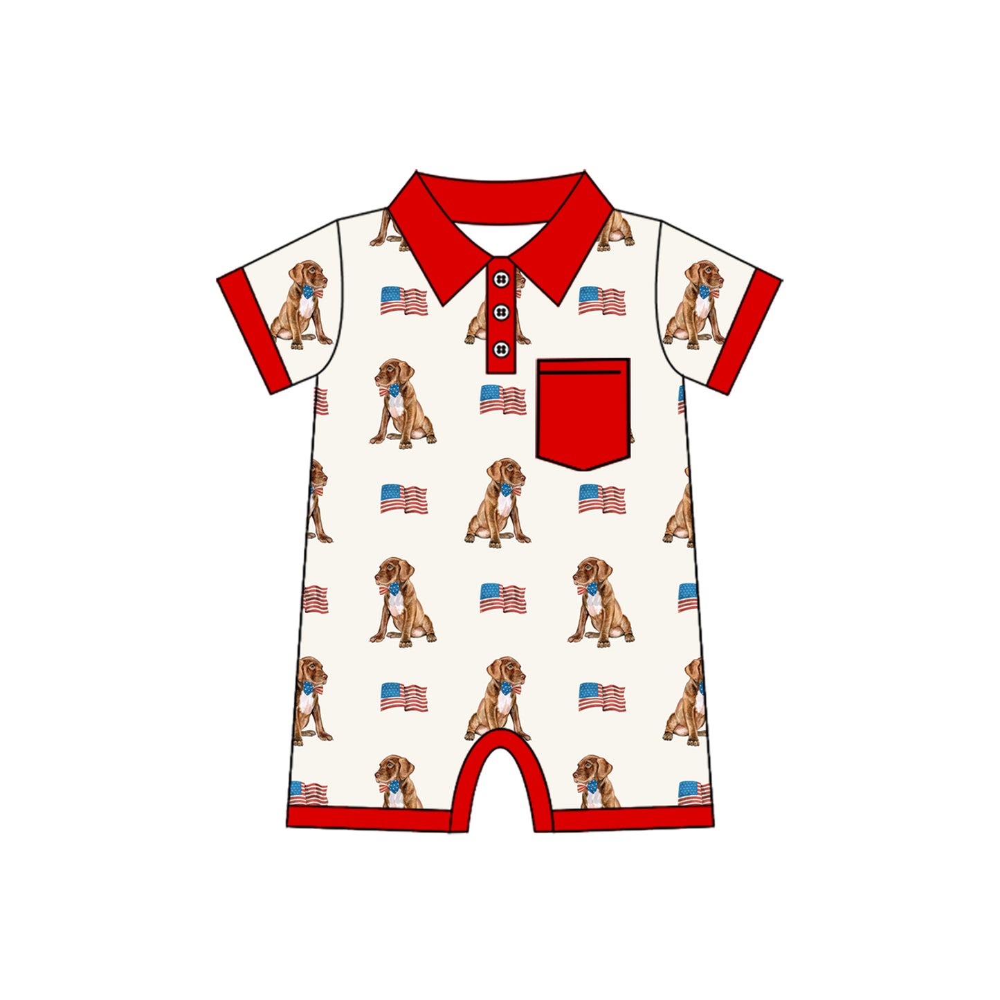4.4SR3064 Fourth of July Boys Toddler Clothes