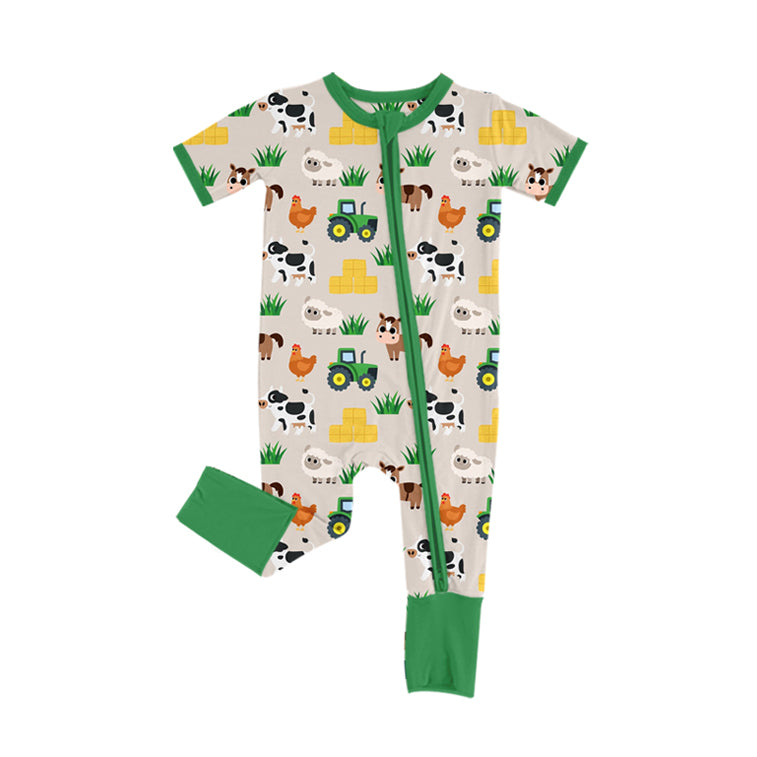 5.10SR3108 Farm Cow Zippered Walking Suit