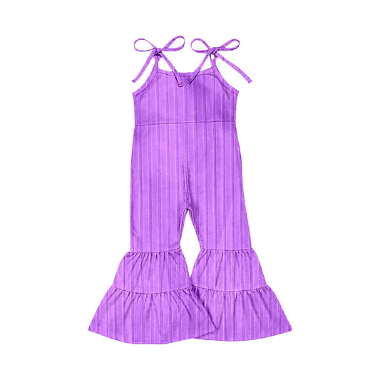 6.6SR3157 Purple suspender jumpsuit