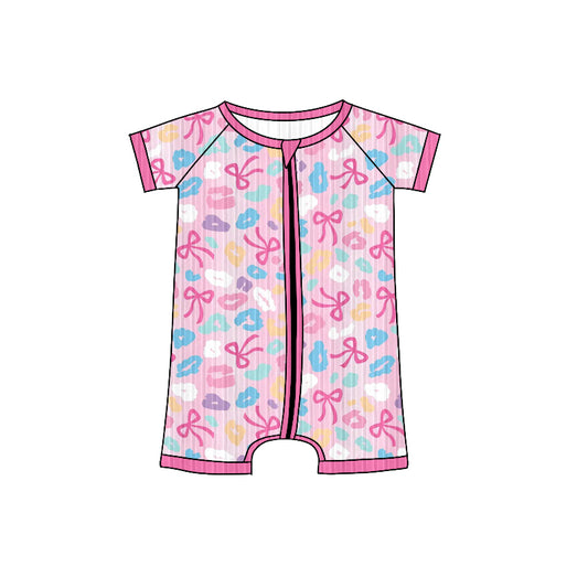 6.7SR3165 Bow Leopard Print Toddler Clothes