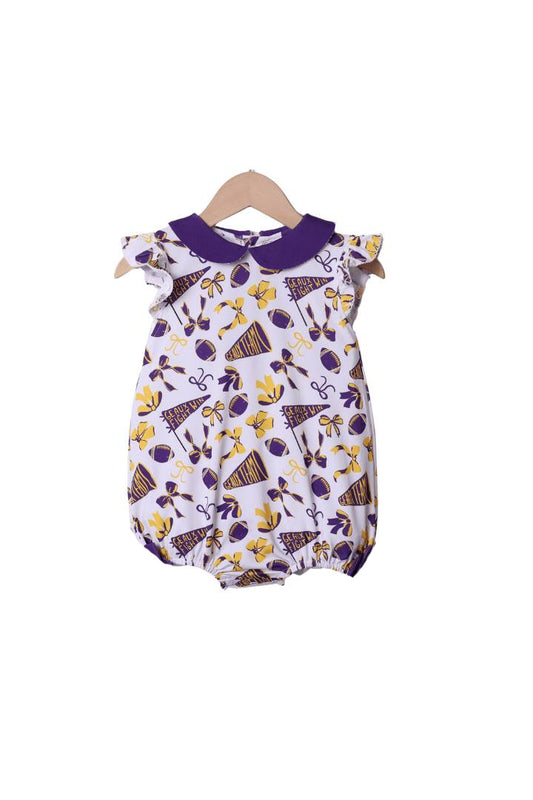 7.26 SR3194 Purple bow rugby short-sleeved toddler uniform