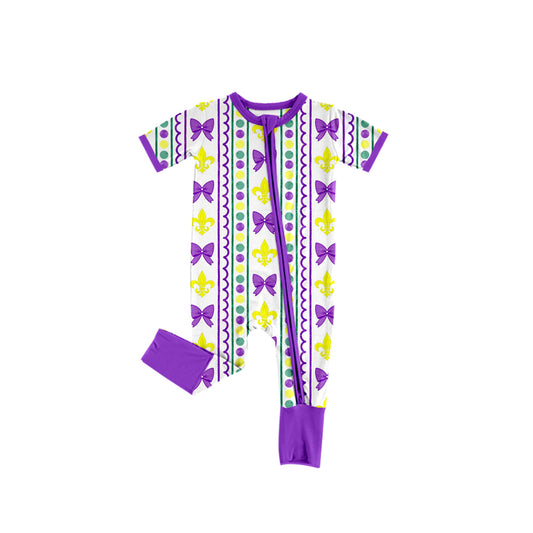 X924 SR3229 Purple Bow Toddler Clothes