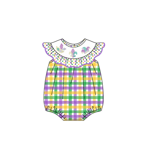 X926 SR3253 Carnival Purple Plaid Toddler Clothes