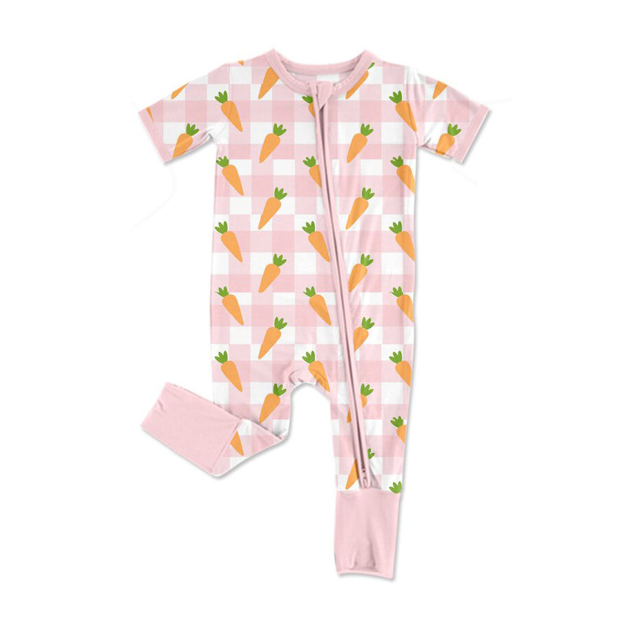 X929 SR3255 carrot pink toddler suit