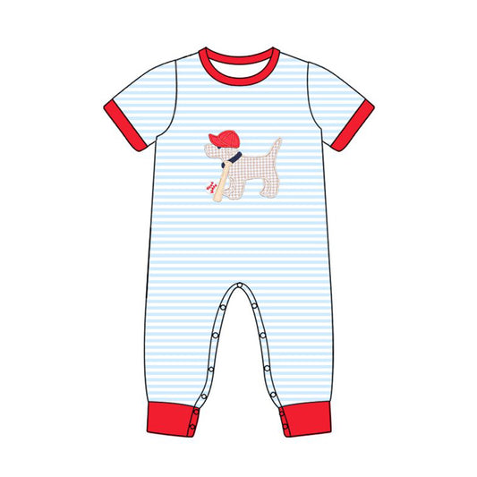 X10.23 SR3330 Cartoon Puppy Striped Toddler Clothes