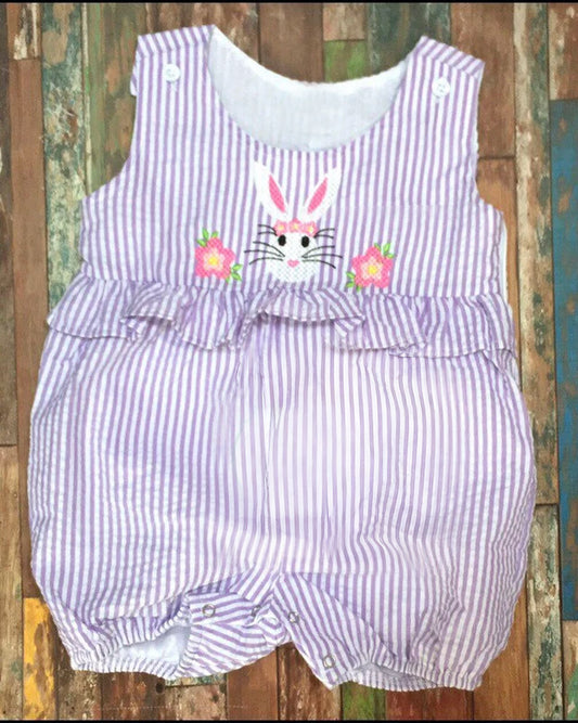 X10.24 SR3379 Purple Striped Bunny Toddler Clothes