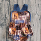 SR3925Baby Boys Strap Deer Camo Checked Hunting Rompers