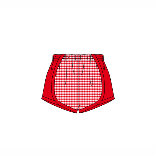 3.21SS0494 Dark red striped shorts