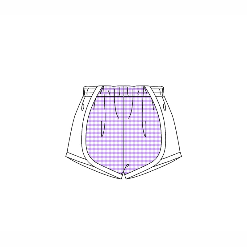 3.21SS0495 Purple Striped Shorts