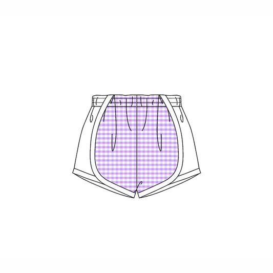 3.21SS0495 Purple Striped Shorts