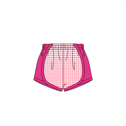 3.21SS047 Rose Red Striped Shorts