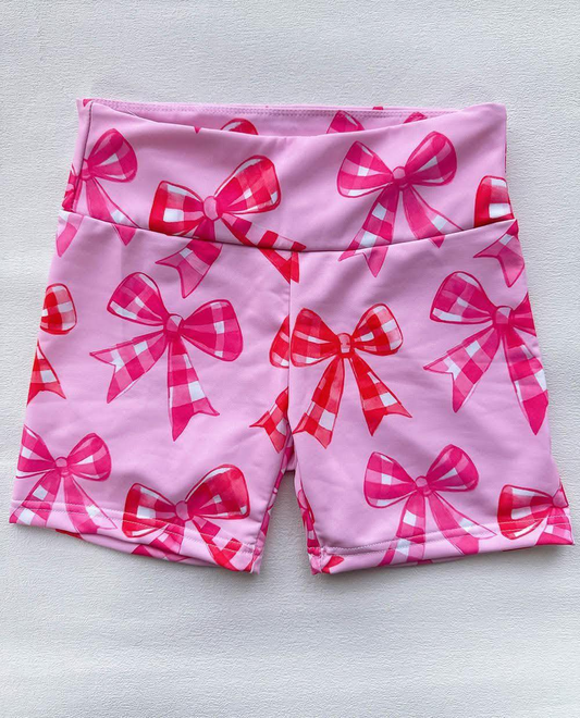 3.26SS05340 Pink Bow Shorts