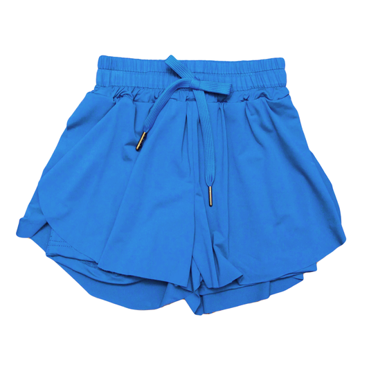 3.26SS0522 Dark blue girls yoga shorts