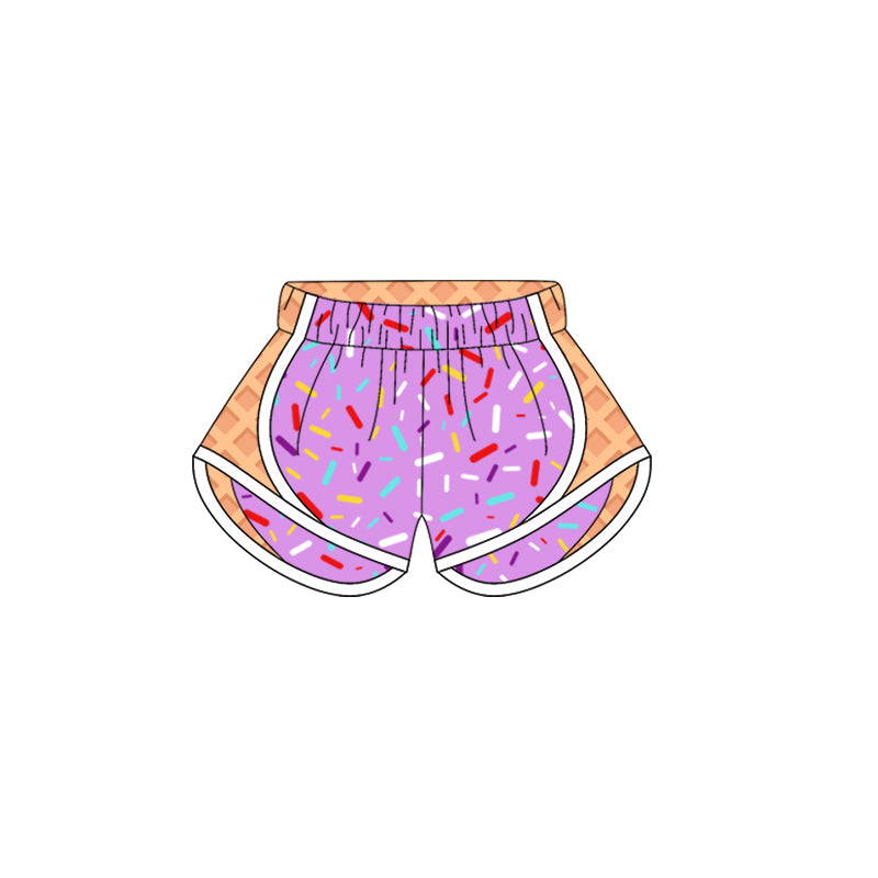 3.29SS0572 Purple Yoga Shorts