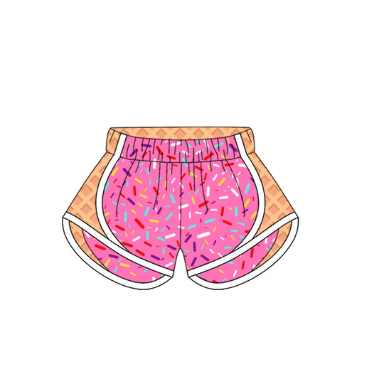 3.29SS0574 Adult pink yoga shorts