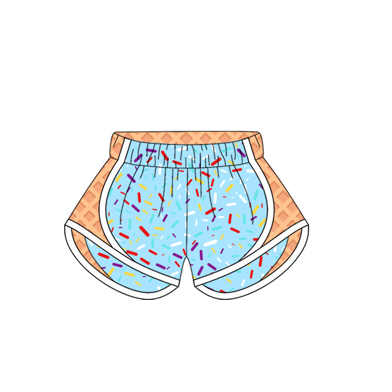 3.29SS0575 Adult blue yoga shorts