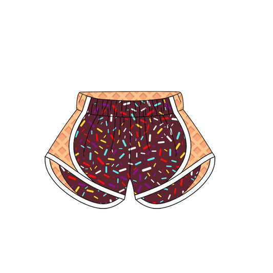 3.29SS0577 Adult Brown Yoga Shorts