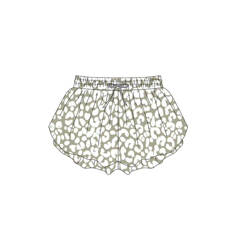3.31SS0586 Beige leopard print shorts