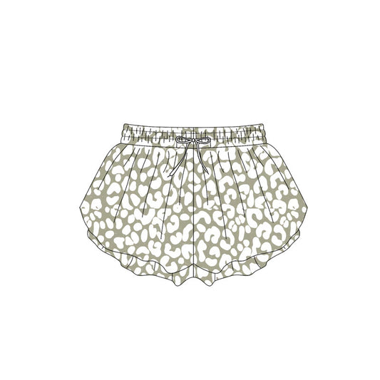 3.31SS0586 Beige leopard print shorts