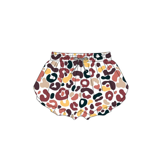 3.31SS0595 Brown leopard print shorts