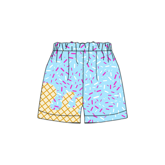 5.19SS0609 Ice cream plaid shorts