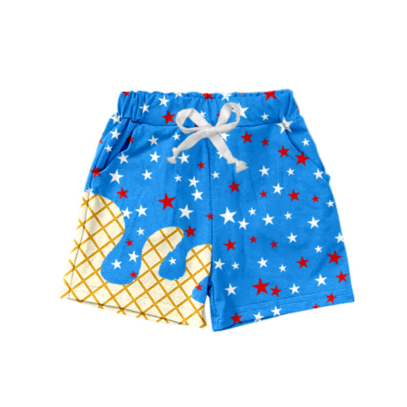 5.19SS0611 Dark blue star shorts