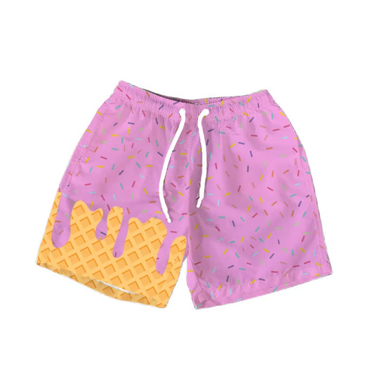6.7SS0618 Light purple drawstring shorts