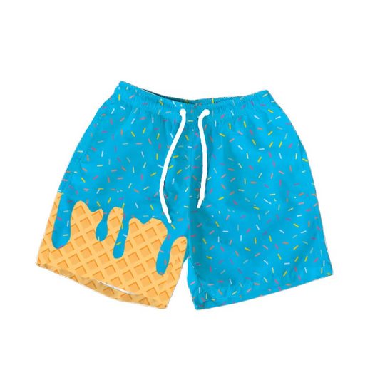 6.7SS0619 Sky blue drawstring shorts