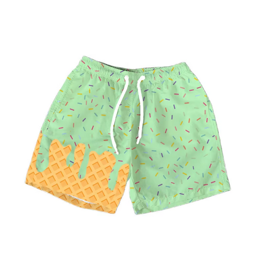 6.9SS0620 Green drawstring shorts
