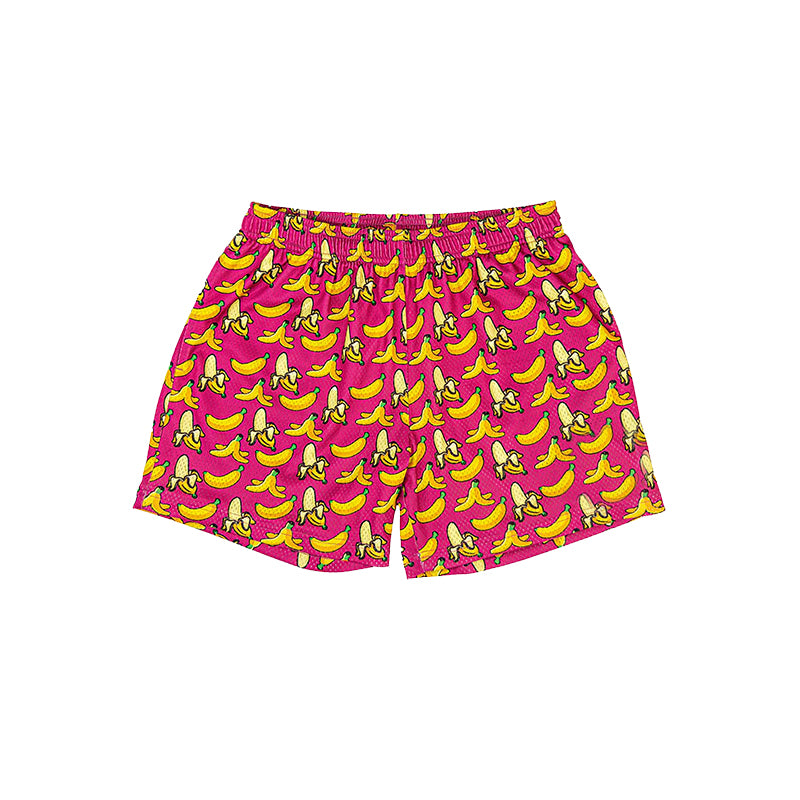 7.5SS0633 Yellow Banana Elastic Shorts
