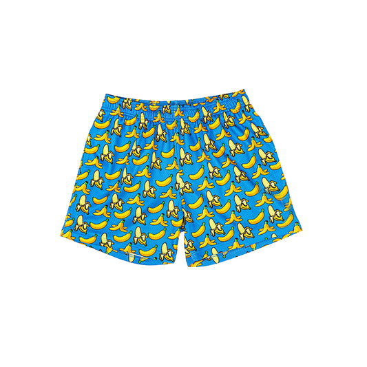 7.5SS0634 Banana blue elastic shorts