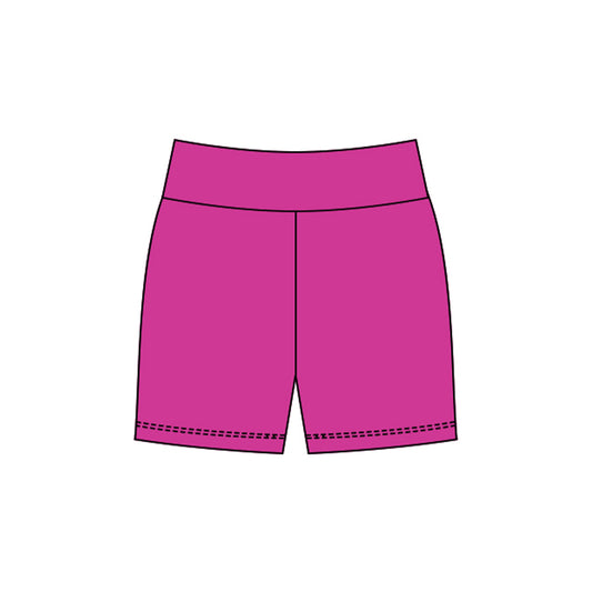 X10.24 SS0728 Rose Red Yoga Shorts