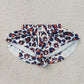 RTS NO MOQ yoga fabric SS0819 Baby Girls Leopard Ruffle Edge Shorts Sports Active Yoga Bottom