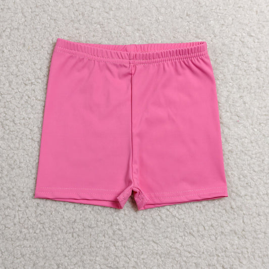 RTS NO MOQ Yoga SS0826 Baby Girls Pink Yoga Active Shorts Bottom