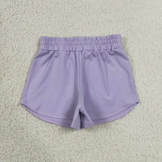RTS NO MOQ Yoga SS0895 Baby Girls Lavender Yoga Active Sport Shorts Bottom