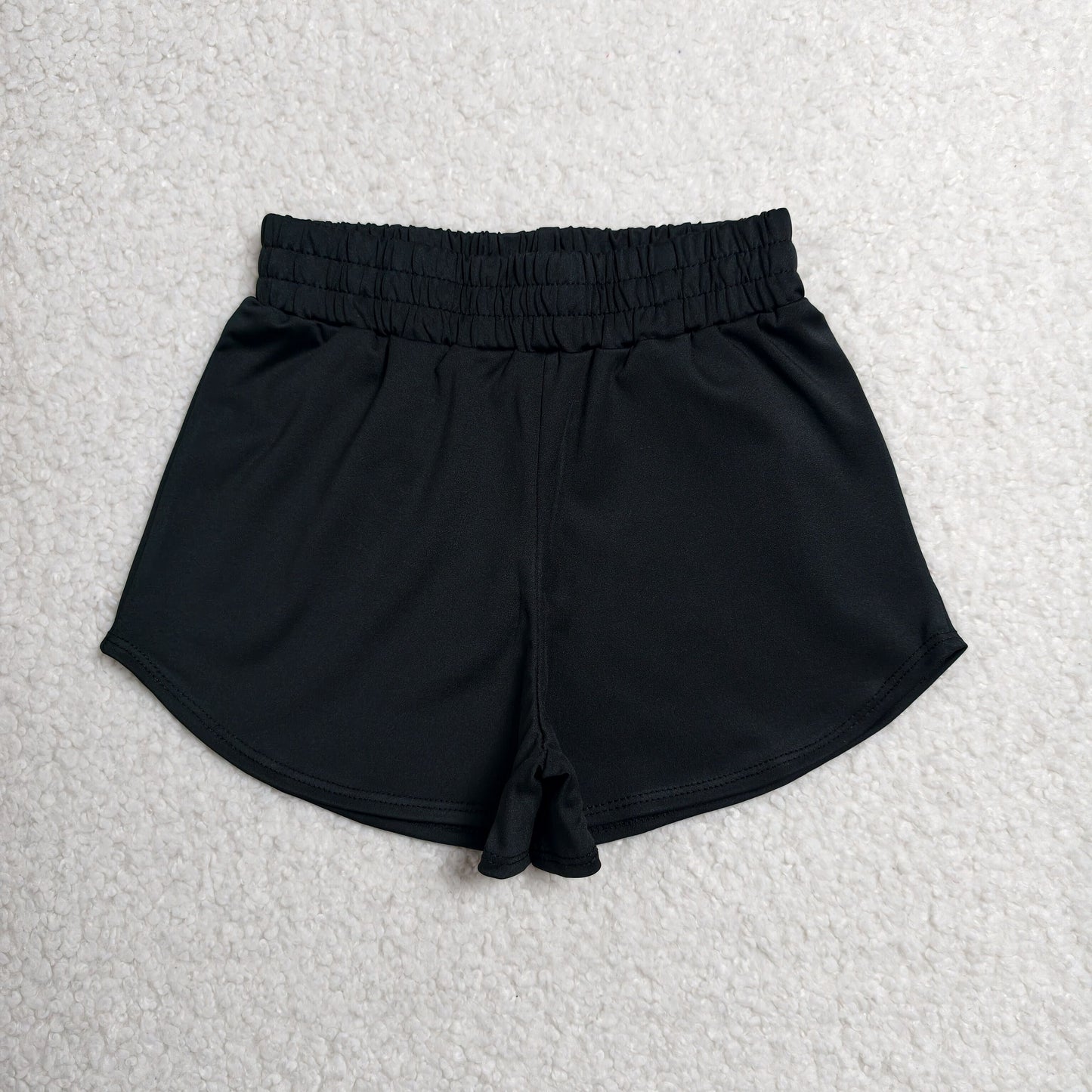 RTS NO MOQ Yoga SS0896 Baby Girls Black Yoga Active Sport Shorts Bottom