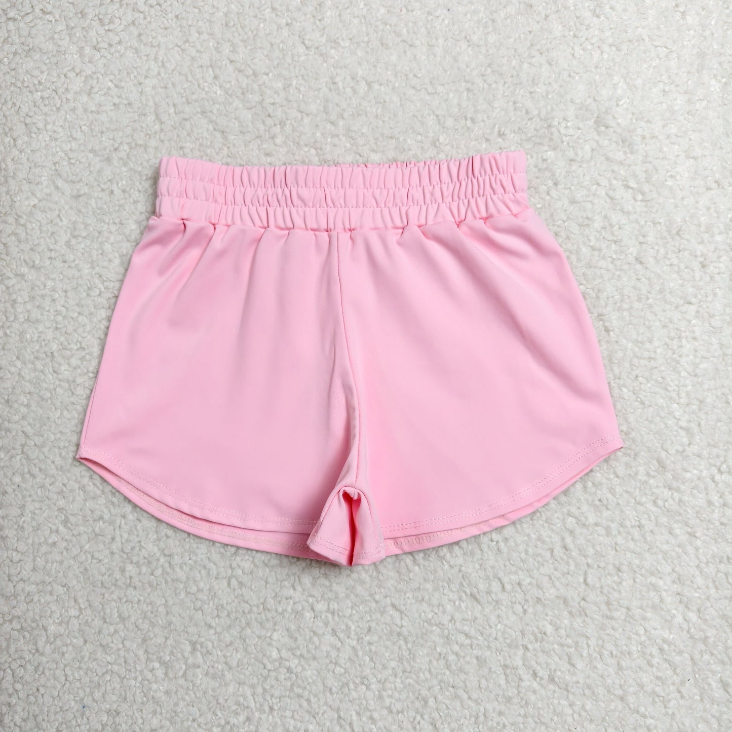 RTS NO MOQ Yoga SS0897 Baby Girls Light Pink Yoga Active Sport Shorts Bottom