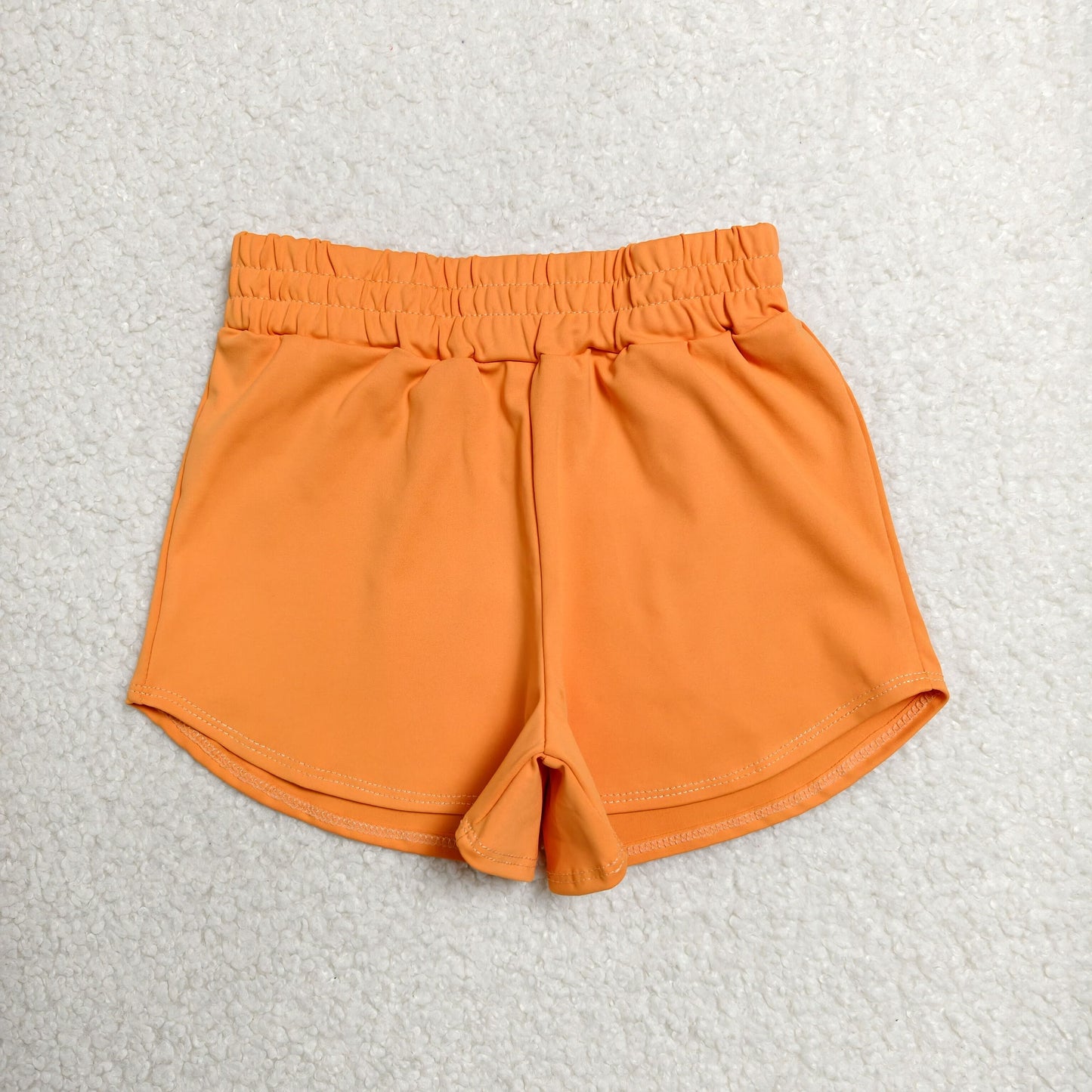 RTS NO MOQ Yoga SS0902 Baby Girls Orange Yoga Active Sport Shorts Bottom