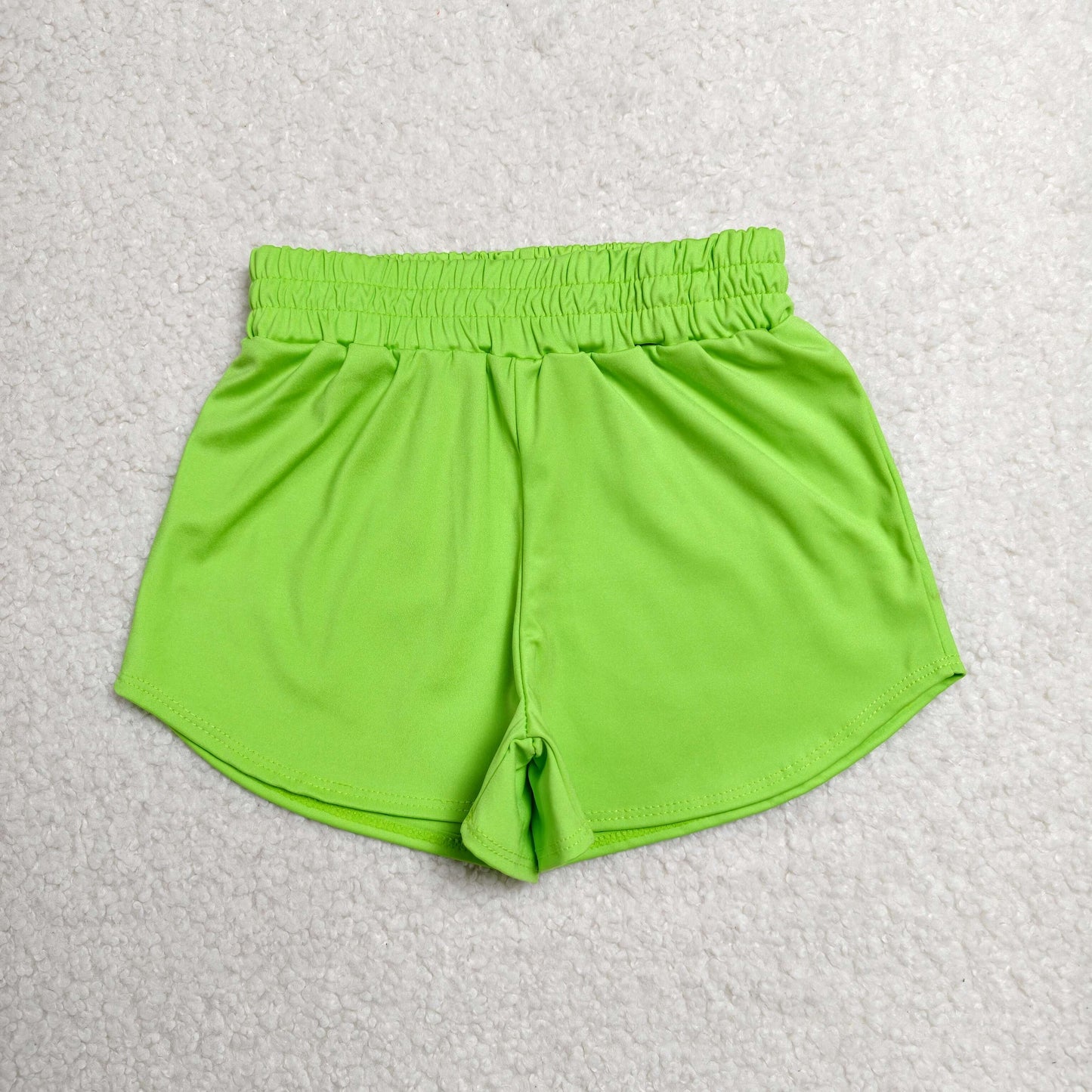 RTS NO MOQ Yoga SS0903 Baby Girls Light Green Yoga Active Sport Shorts Bottom