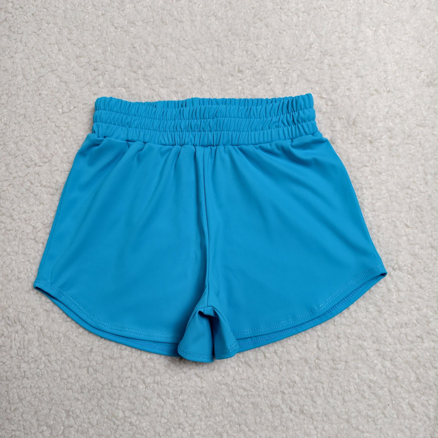 RTS NO MOQ Yoga SS0906 Baby Girls Hot Blue Yoga Active Sport Shorts Bottom