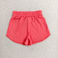 RTS NO MOQ Yoga GT1641+SS0908 Baby Girls Watermelon Red Yoga Active Sport Shorts SET