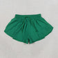 NEW RTS NO MOQ yoga fabric cotton SS0938 Baby Girls Green Yoga Butterfly Shorts Casual Bottom